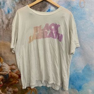White Black Sabbath Crop Top